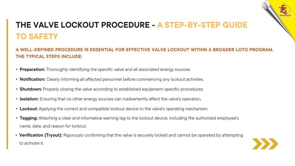 the valve lockout procedure a step by step guide