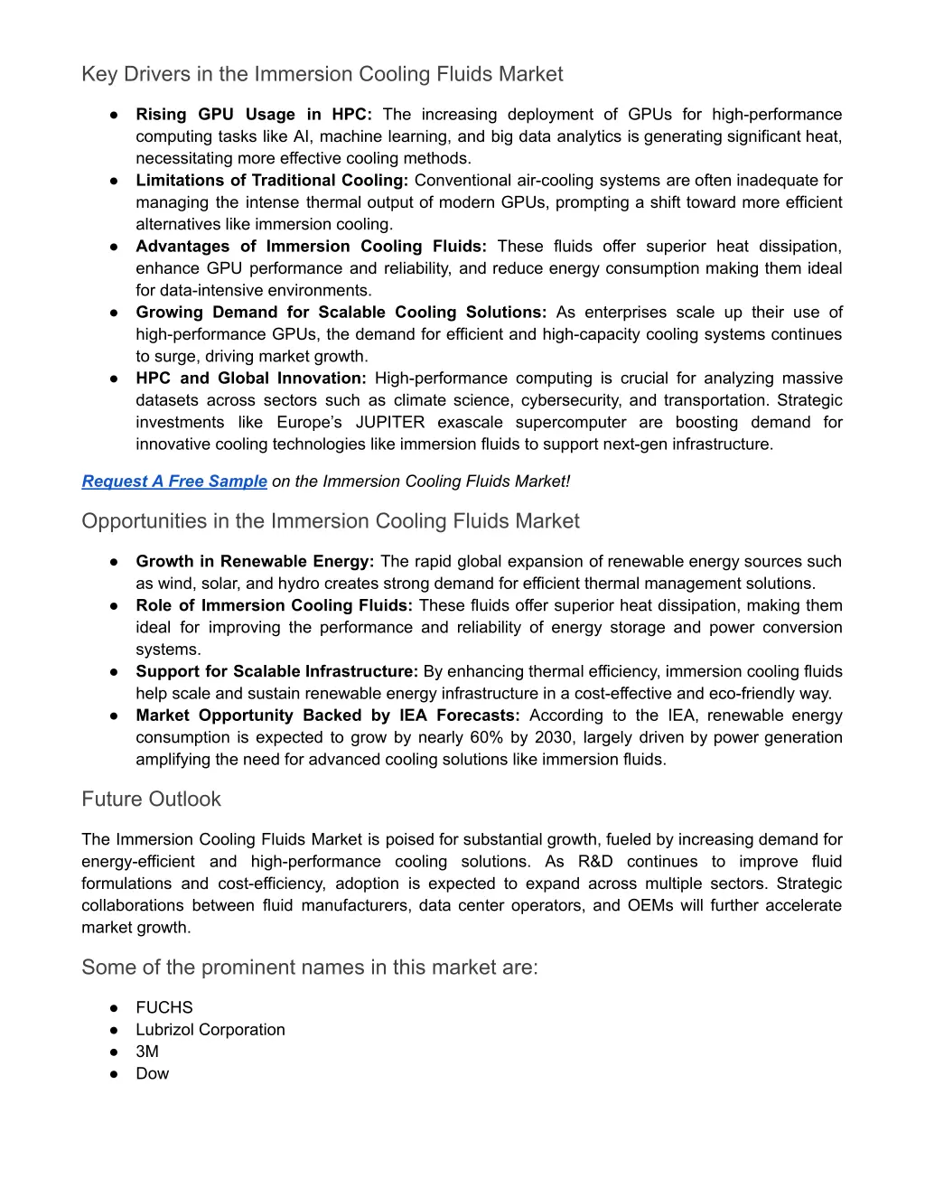 key drivers in the immersion cooling fluids market