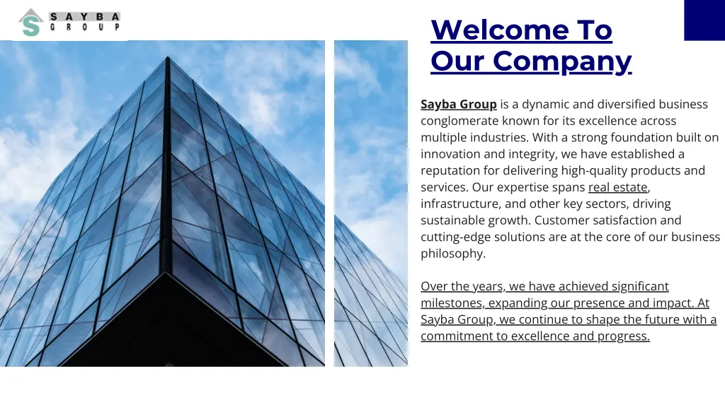 welcome to our company