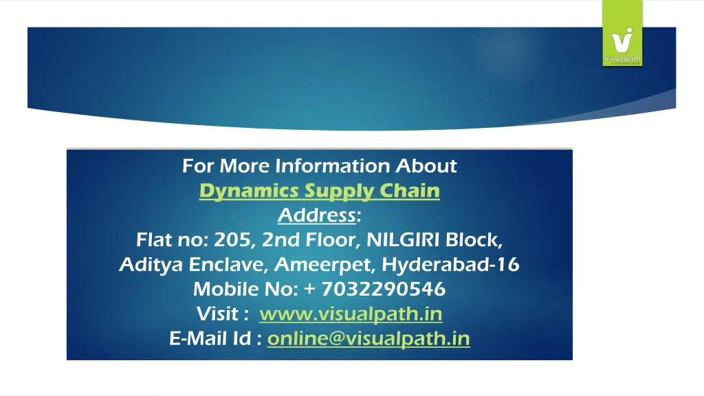 for more information about dynamics supply chain