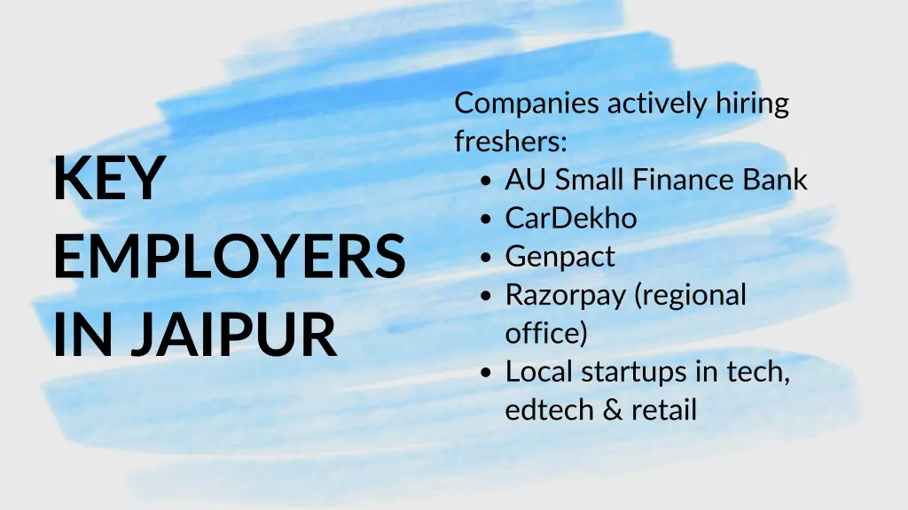 companies actively hiring freshers au small