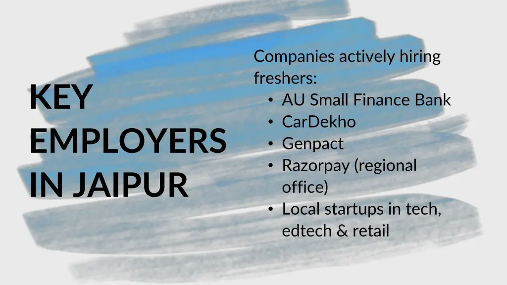 companies actively hiring freshers au small