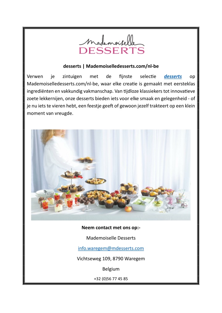 desserts mademoiselledesserts com nl be