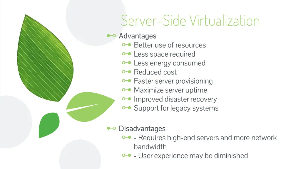 server side virtualization advantages advantages