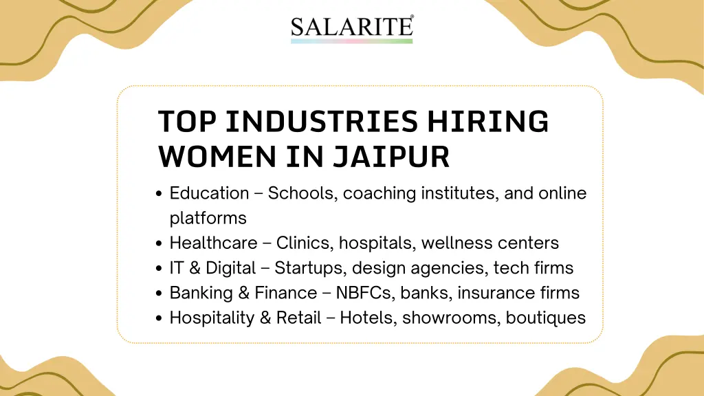 top industries hiring women in jaipur education 1