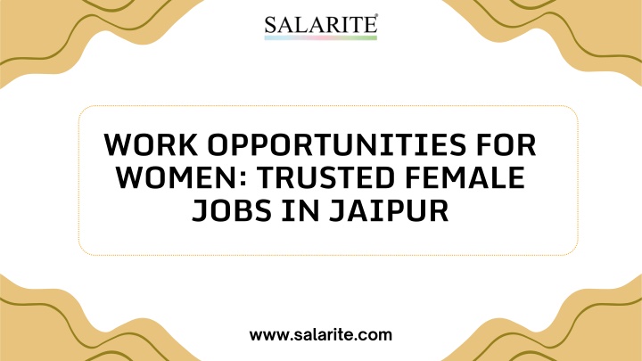 work opportunities for women trusted female jobs