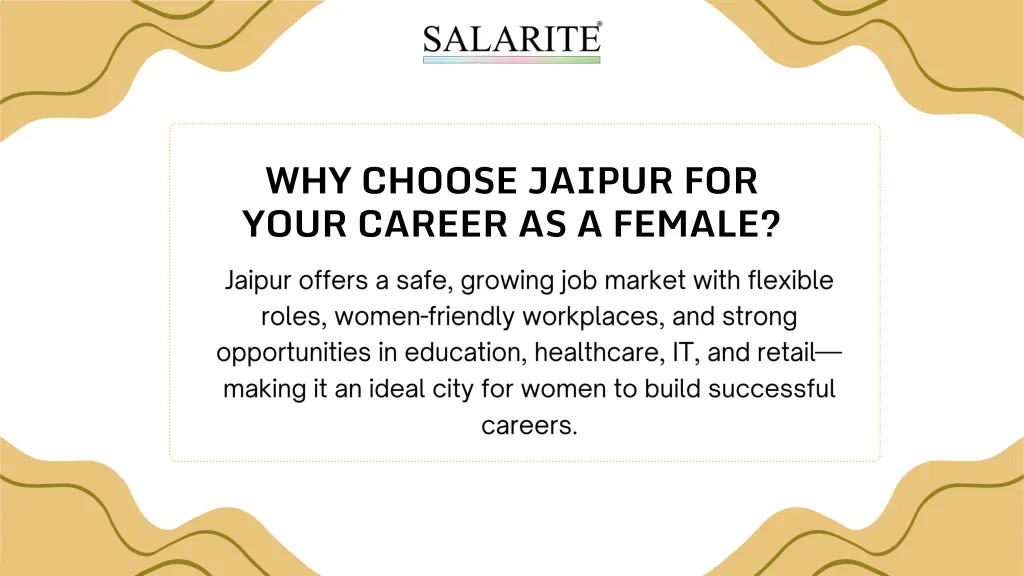 why choose jaipur for your career as a female