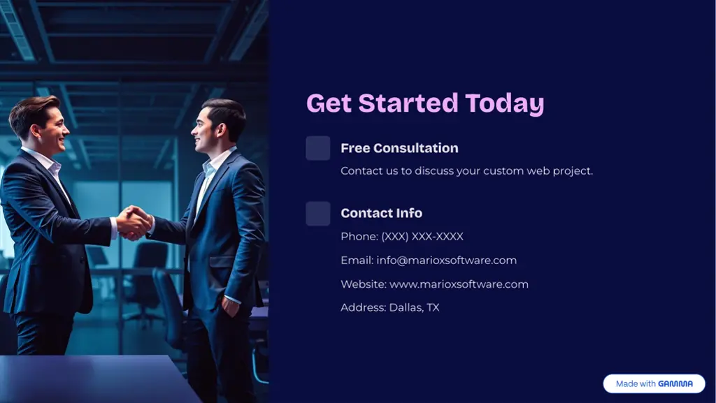 get started today