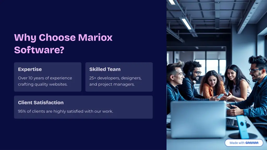 why choose mariox software