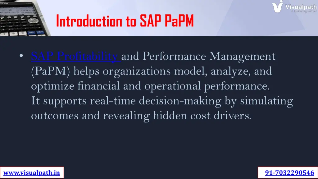 introduction to sap papm