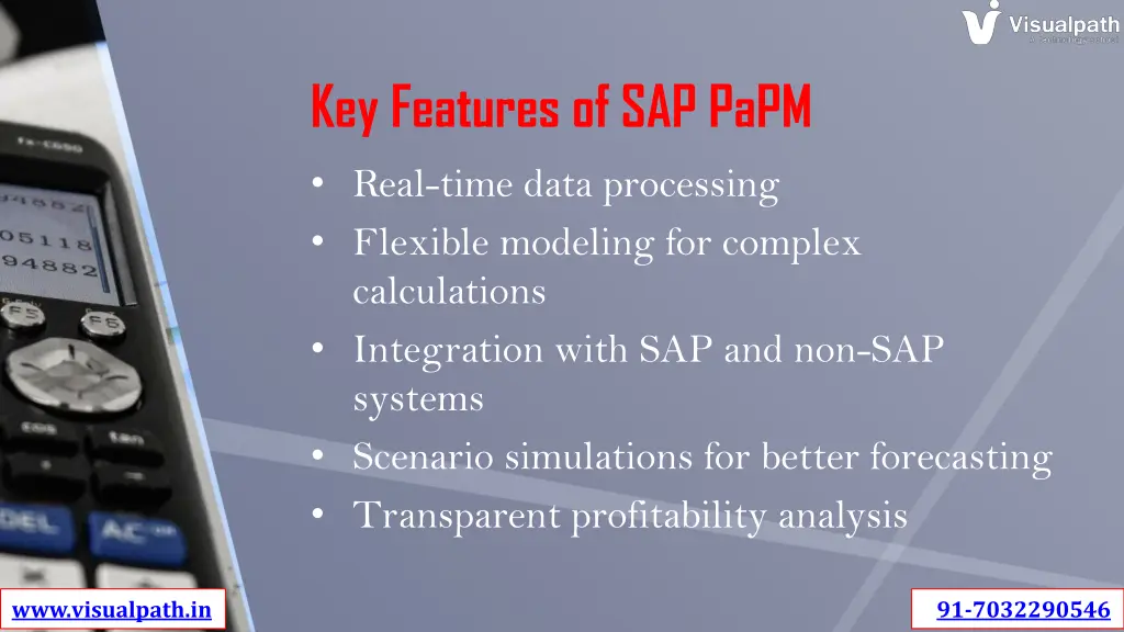 key features of sap papm