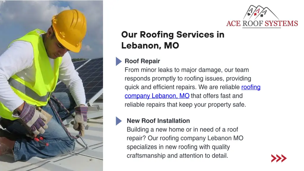 our roofing services in lebanon mo
