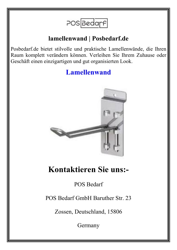 lamellenwand posbedarf de