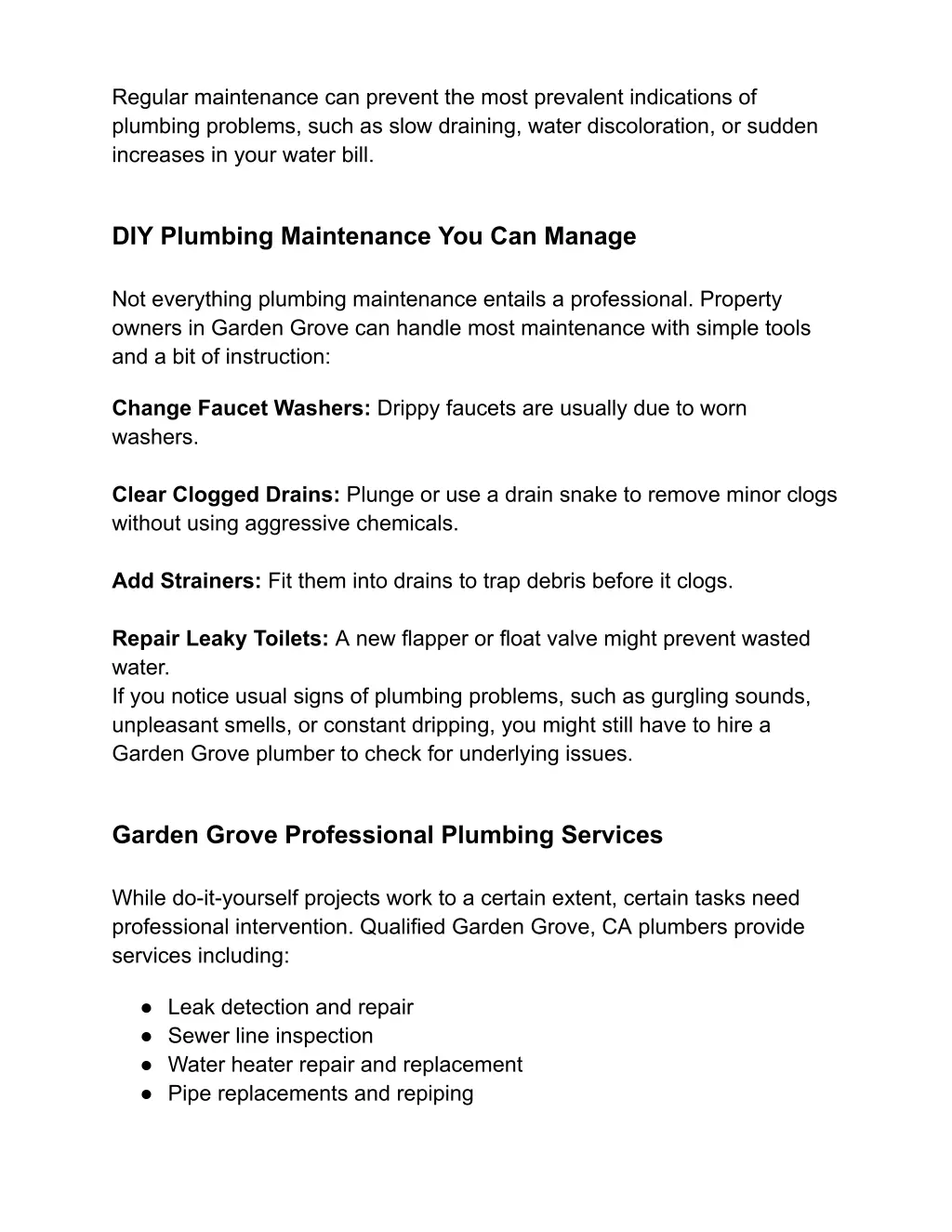 regular maintenance can prevent the most