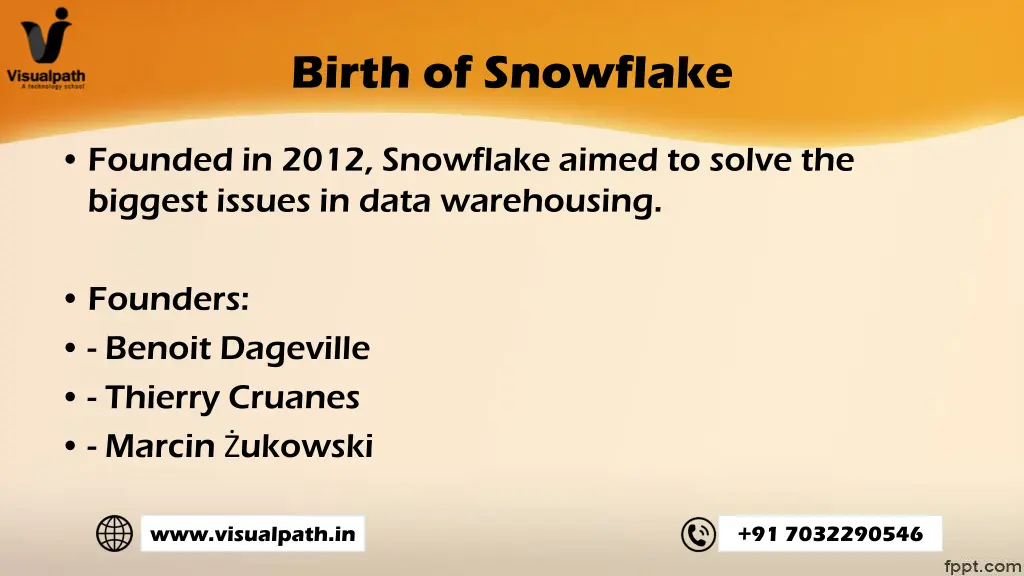 birth of snowflake