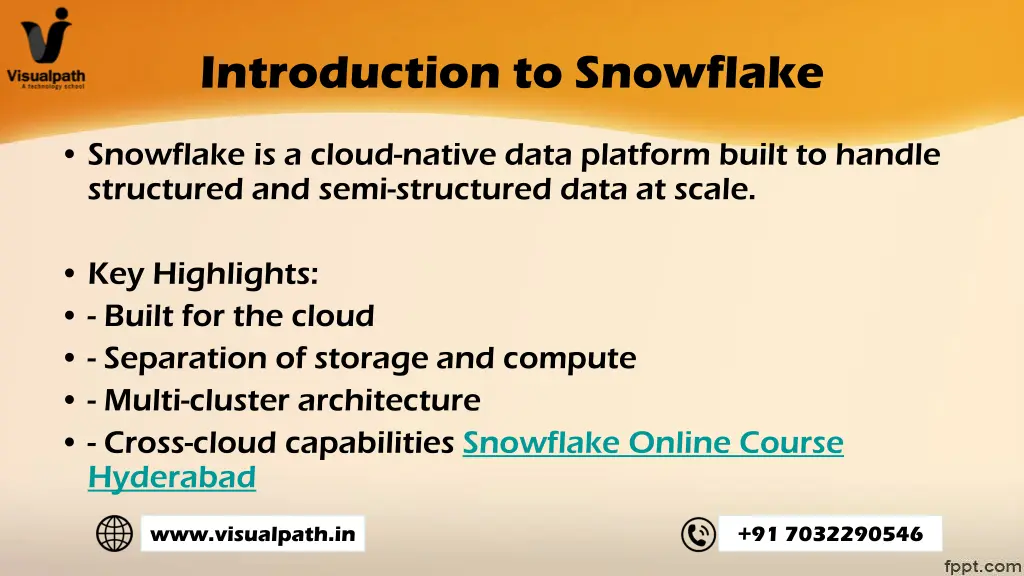 introduction to snowflake