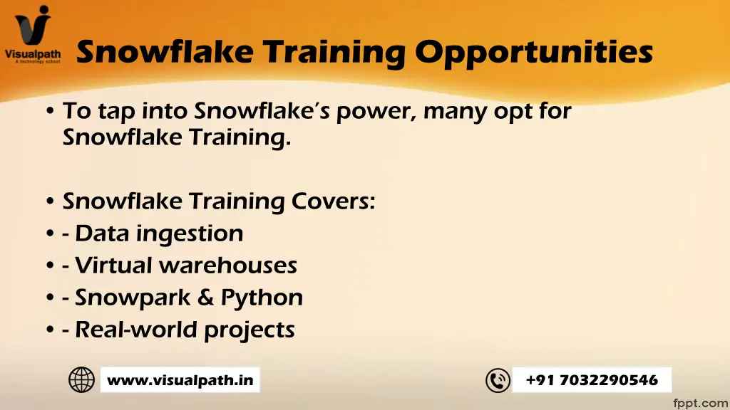 snowflake training opportunities