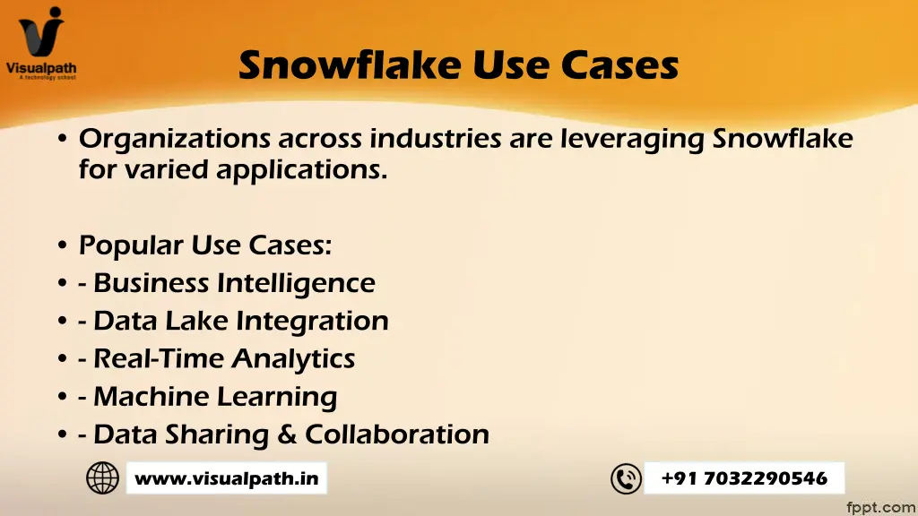 snowflake use cases
