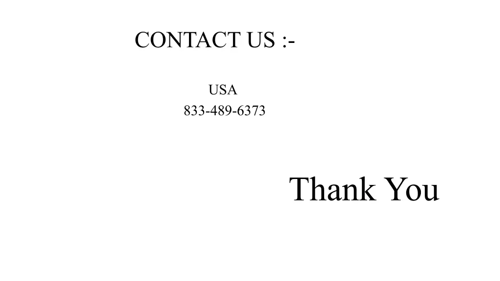 contact us