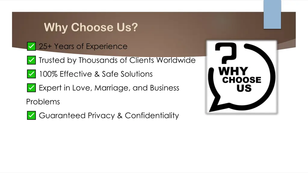 why choose us