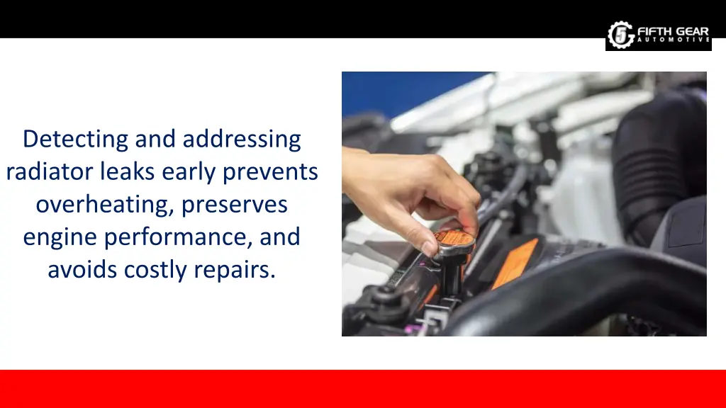 detecting and addressing radiator leaks early