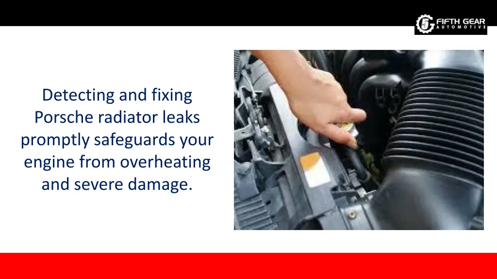 detecting and fixing porsche radiator leaks