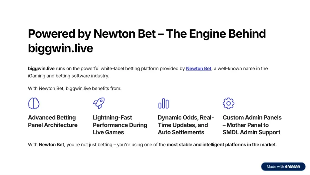powered by newton bet 3 the engine behind biggwin