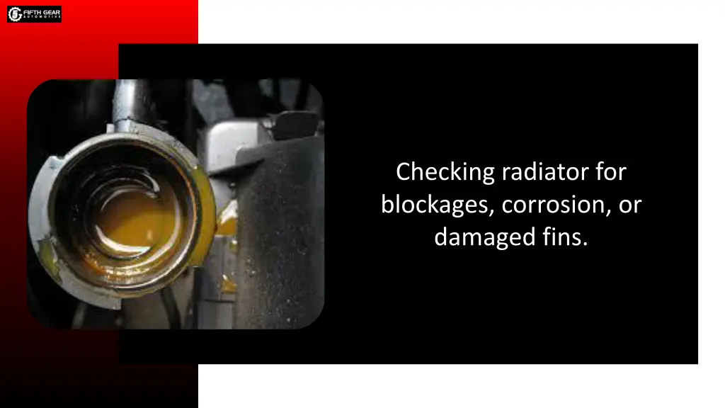 checking radiator for blockages corrosion