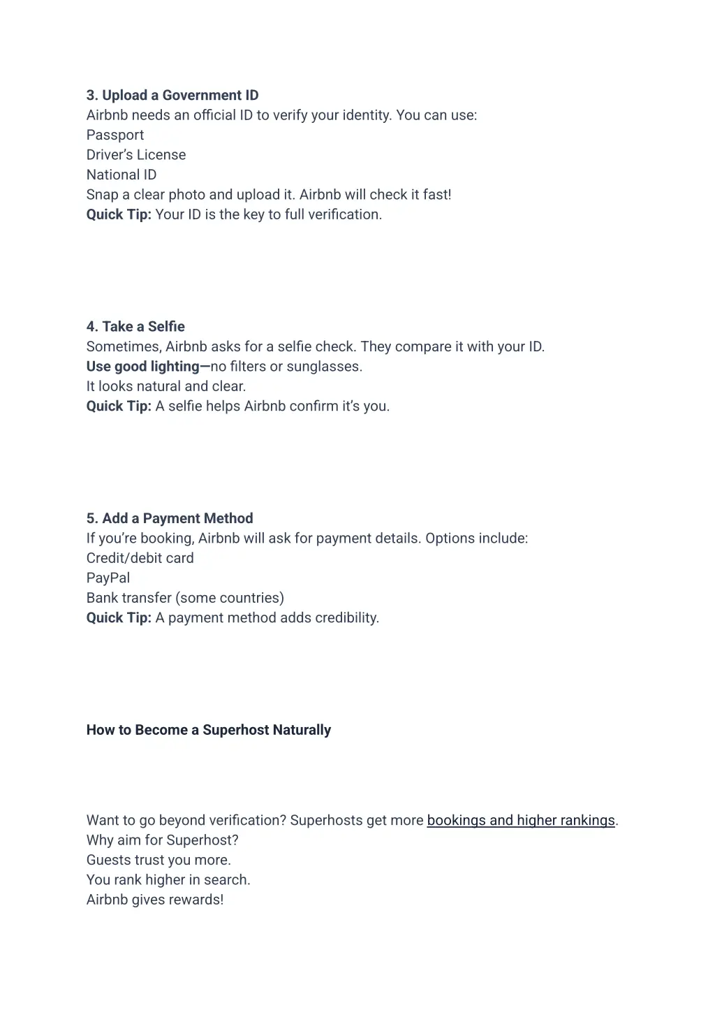 3 upload a government id airbnb needs an official