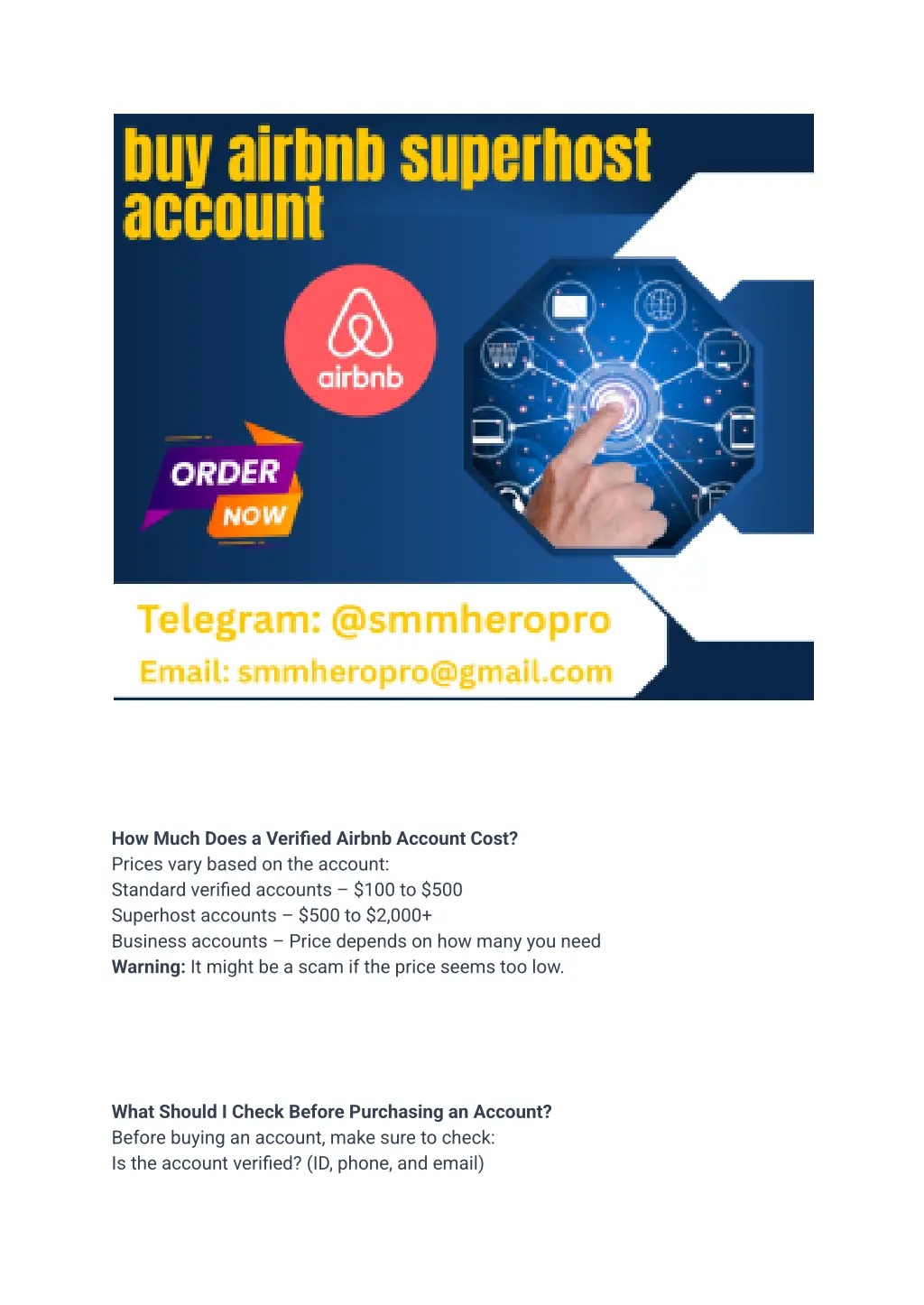 how much does a verified airbnb account cost