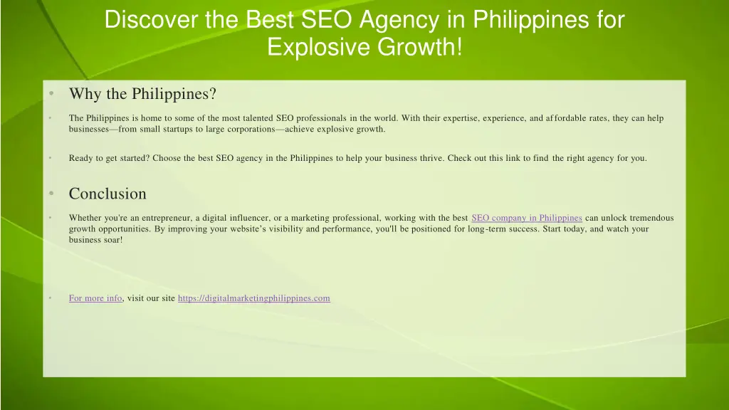 discover the best seo agency in philippines 1