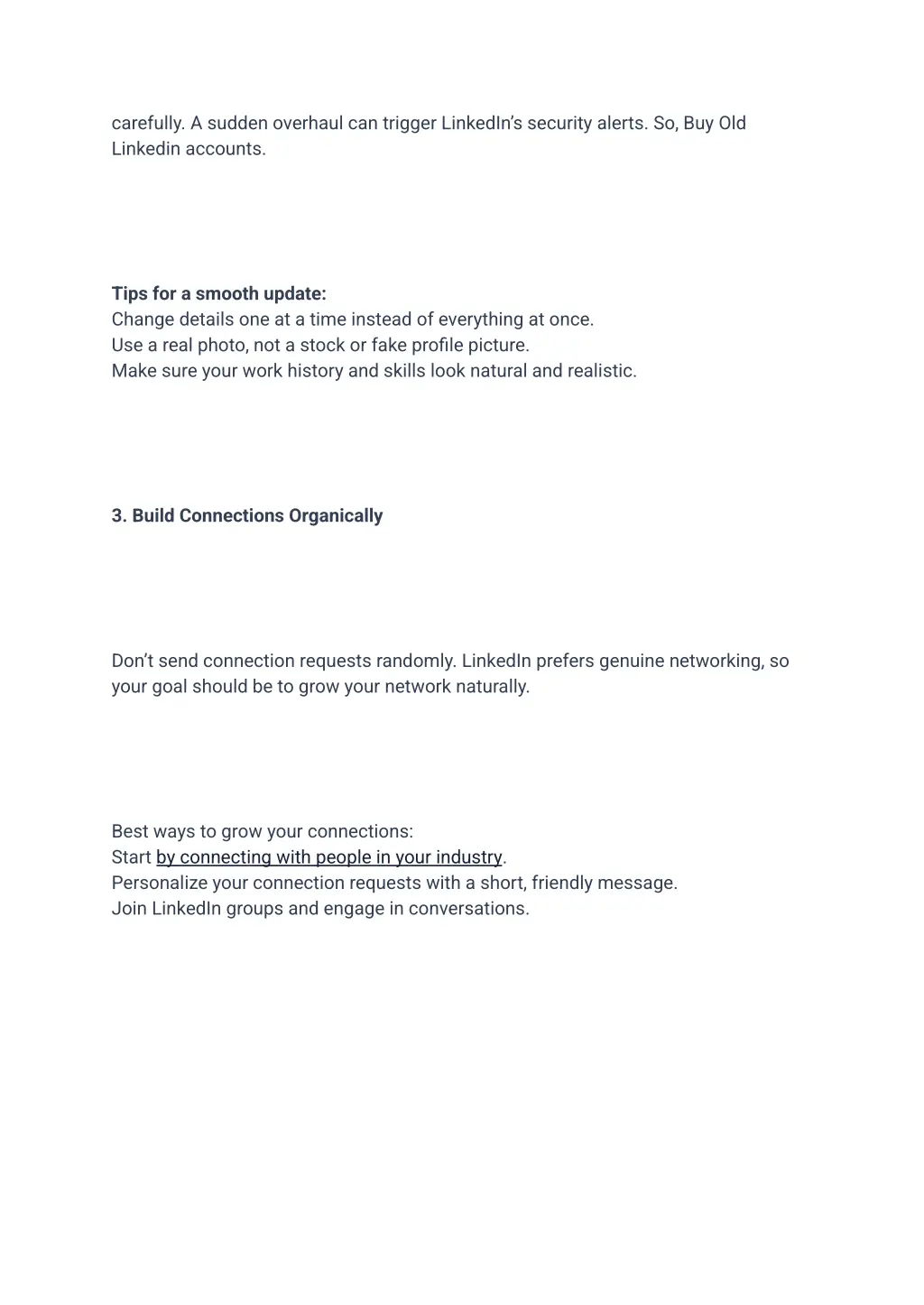 carefully a sudden overhaul can trigger linkedin