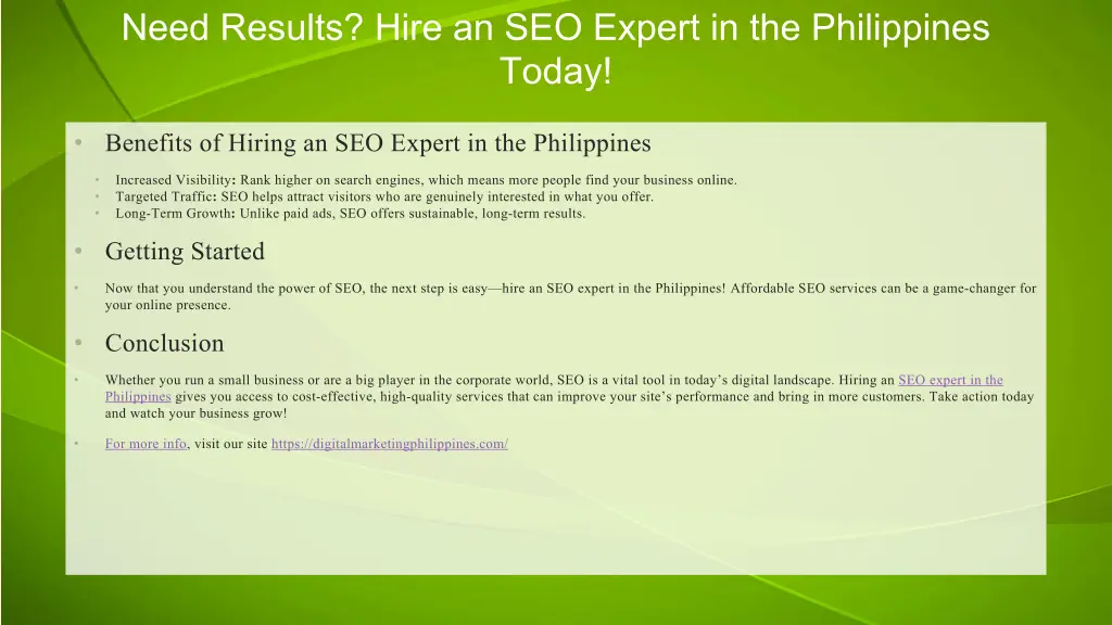 need results hire an seo expert 1