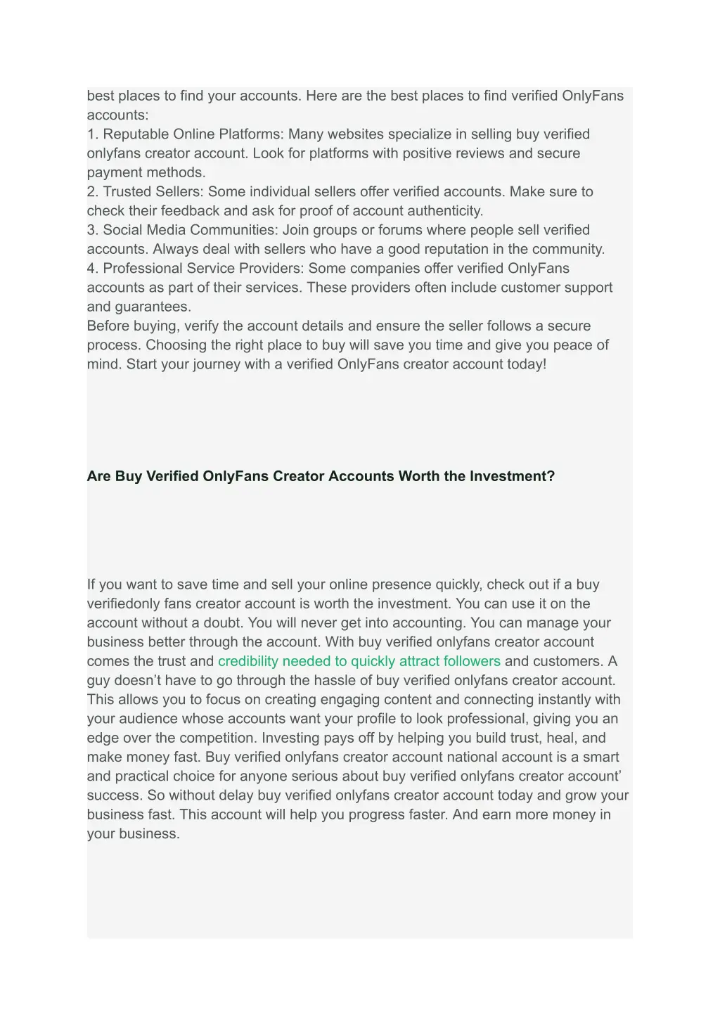 best places to find your accounts here