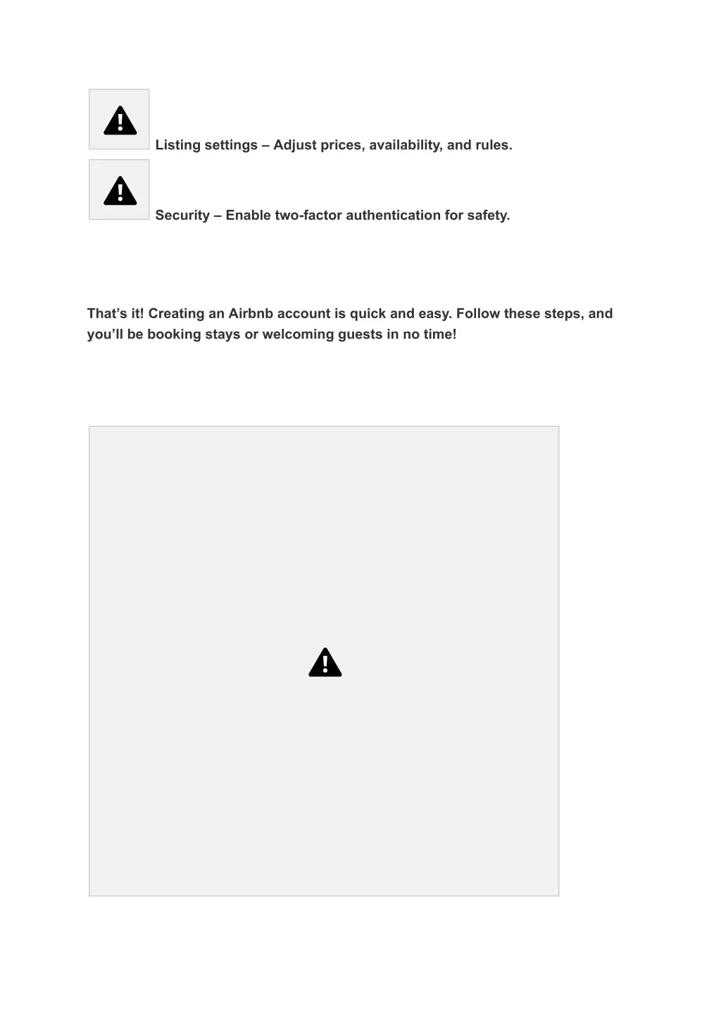 listing settings adjust prices availability