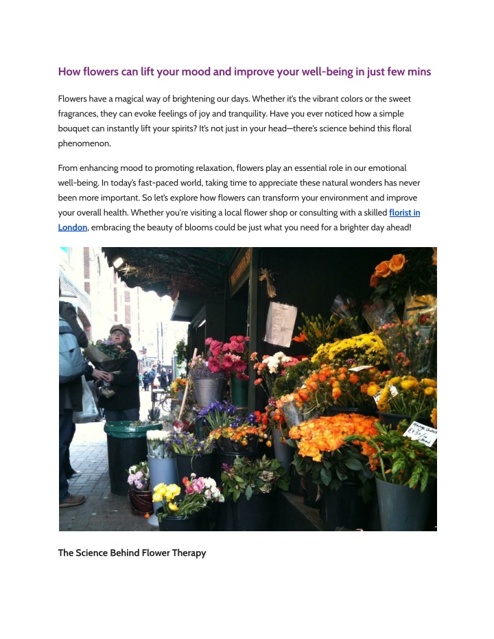 how flowers can lift your mood and improve your
