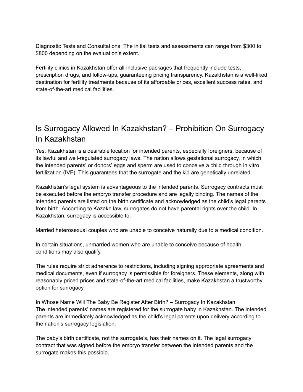 diagnostic tests and consultations the initial