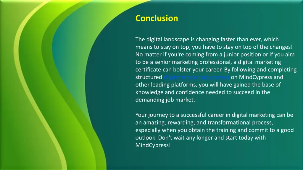 conclusion