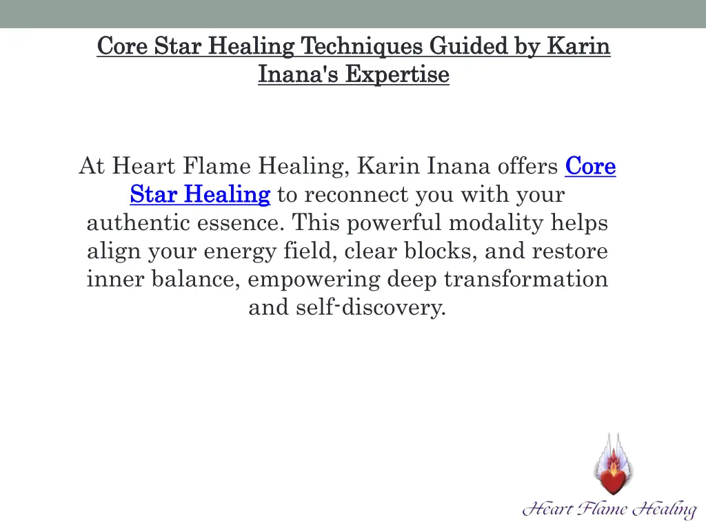 core star healing techniques guided by karin core
