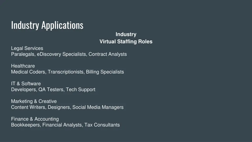 industry applications