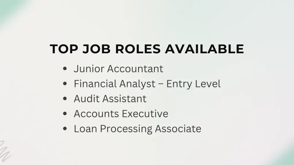 top job roles available