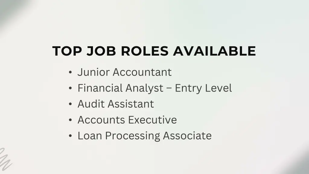 top job roles available