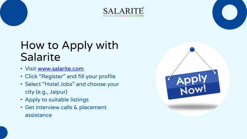 how to apply with salarite visit www salarite
