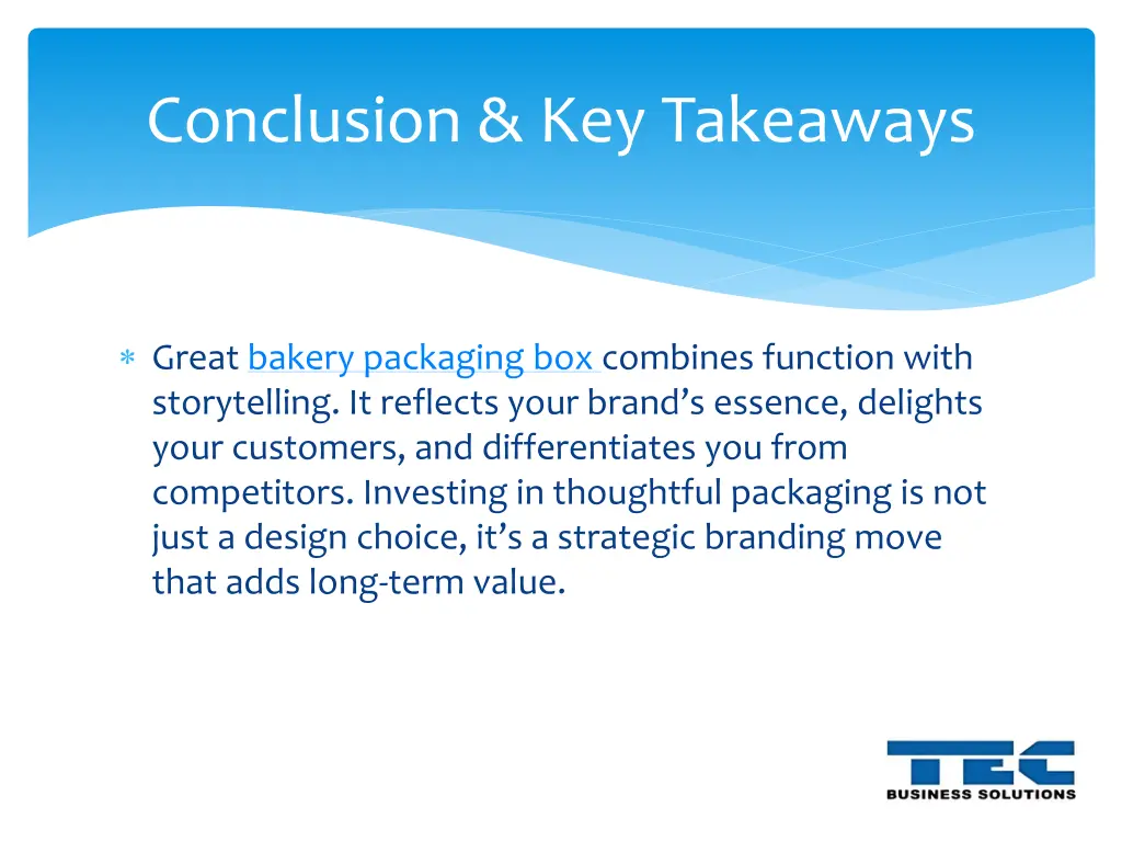 conclusion key takeaways