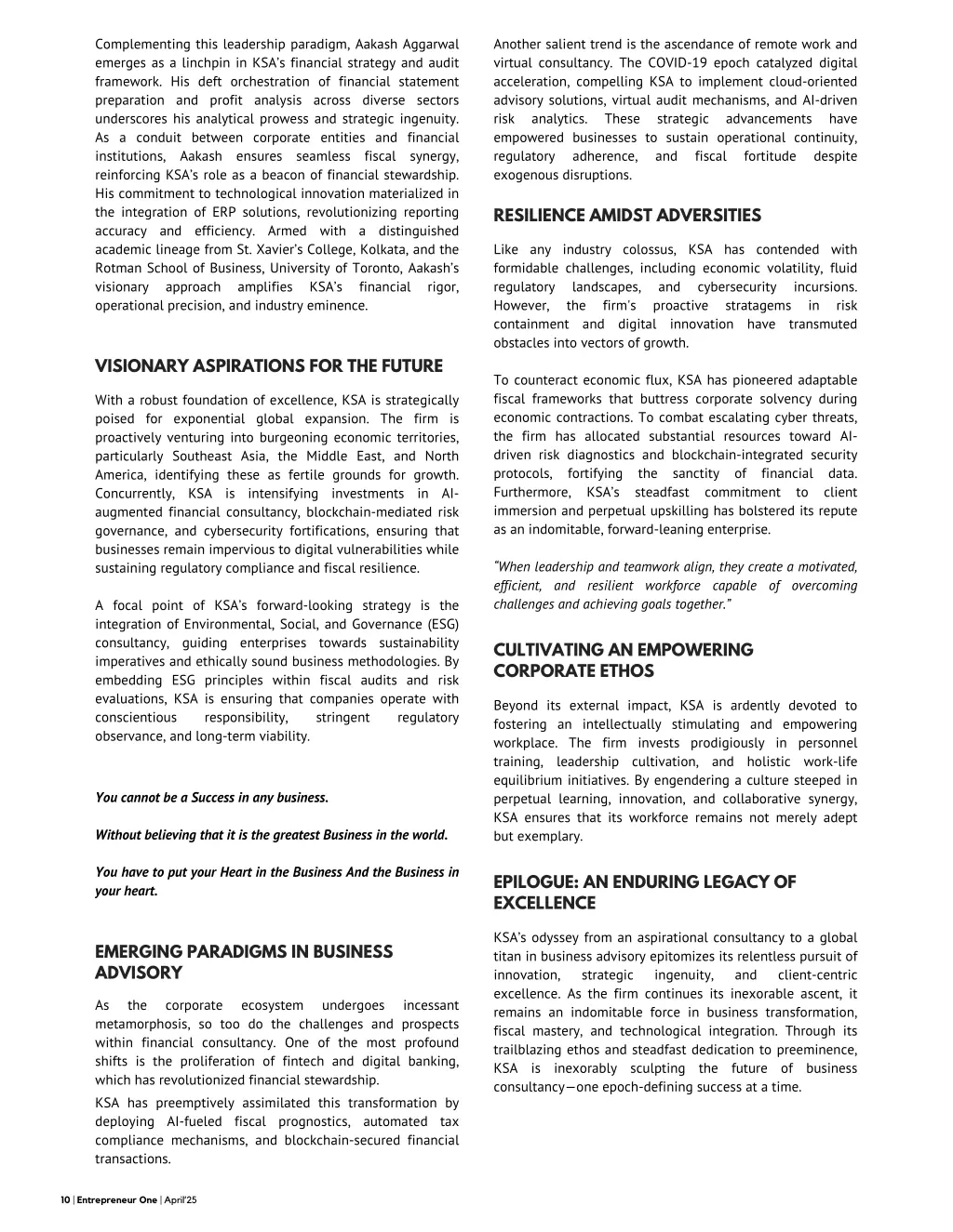 complementing this leadership paradigm aakash