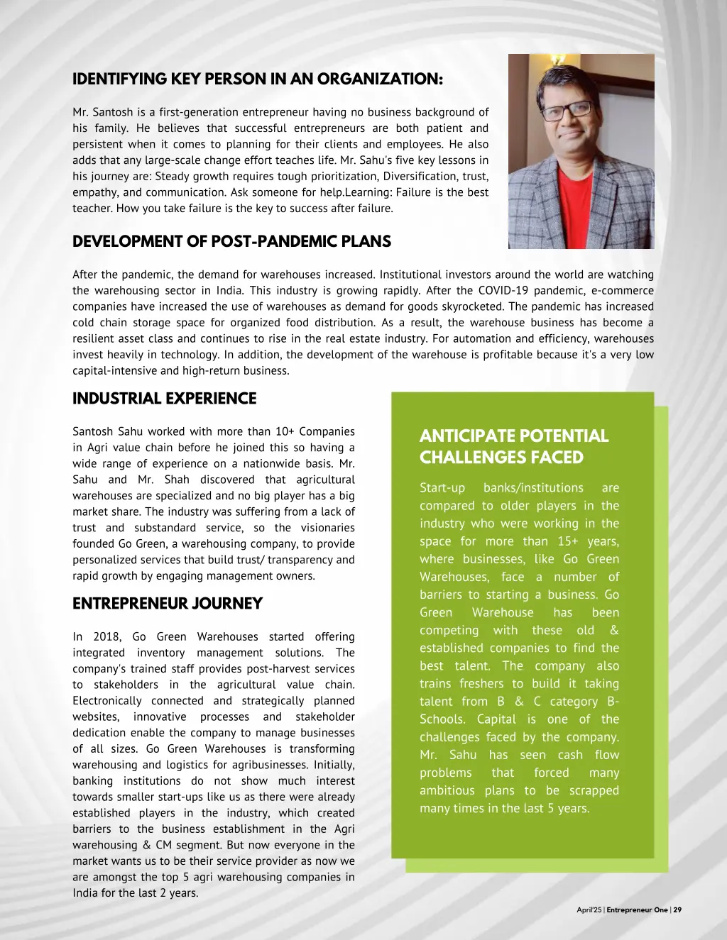 identifying key person in an organization