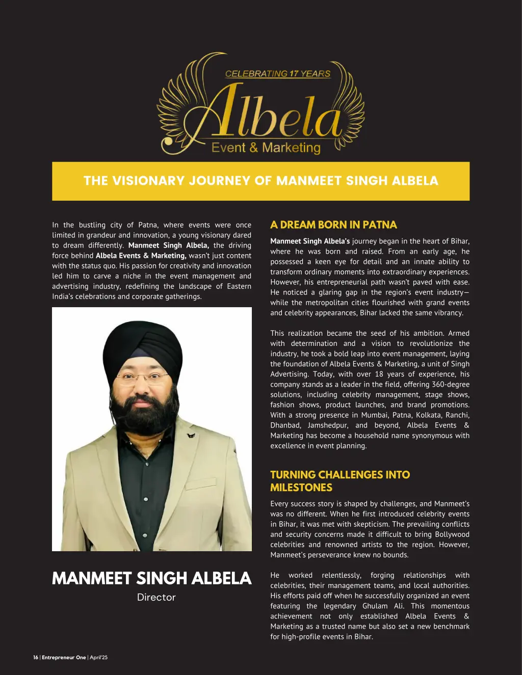 the visionary journey of manmeet singh albela