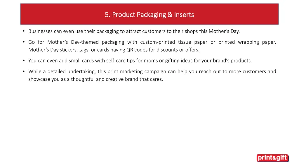 5 product packaging inserts 5 product packaging