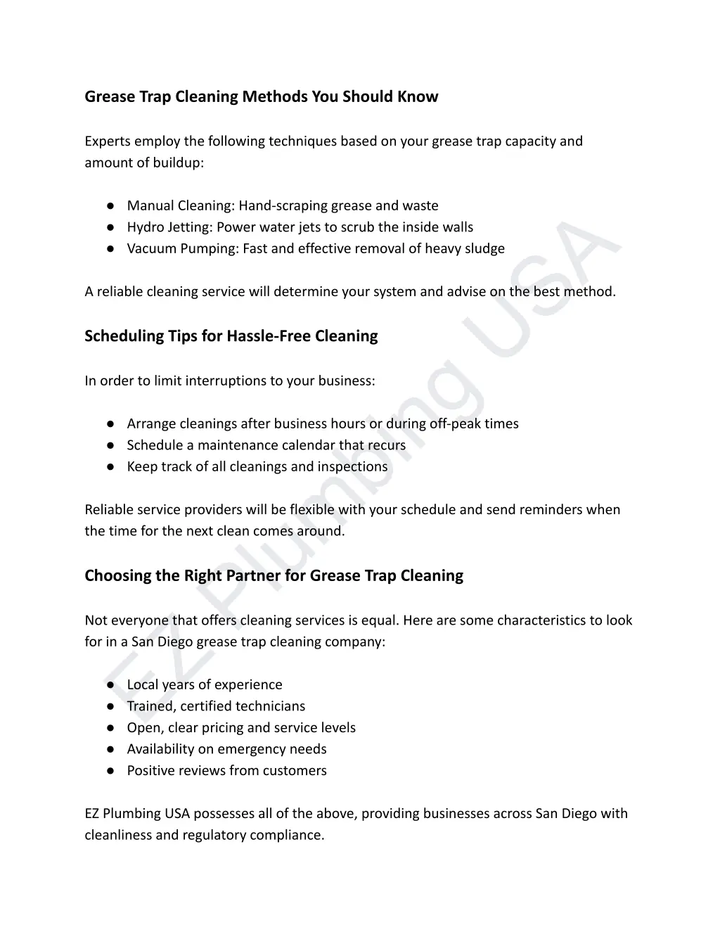 grease trap cleaning methods you should know