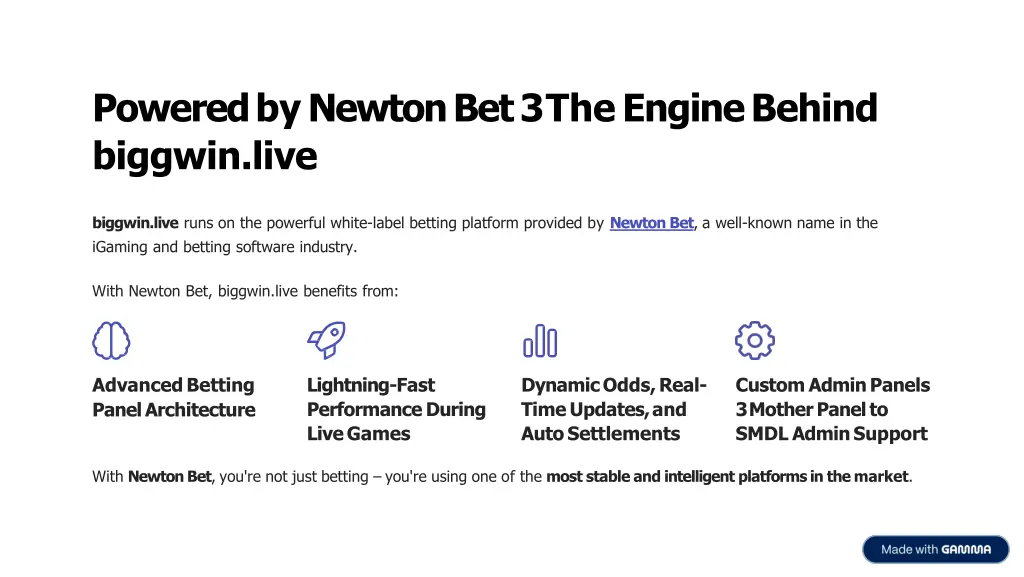 powered by newton bet 3 the engine behind biggwin